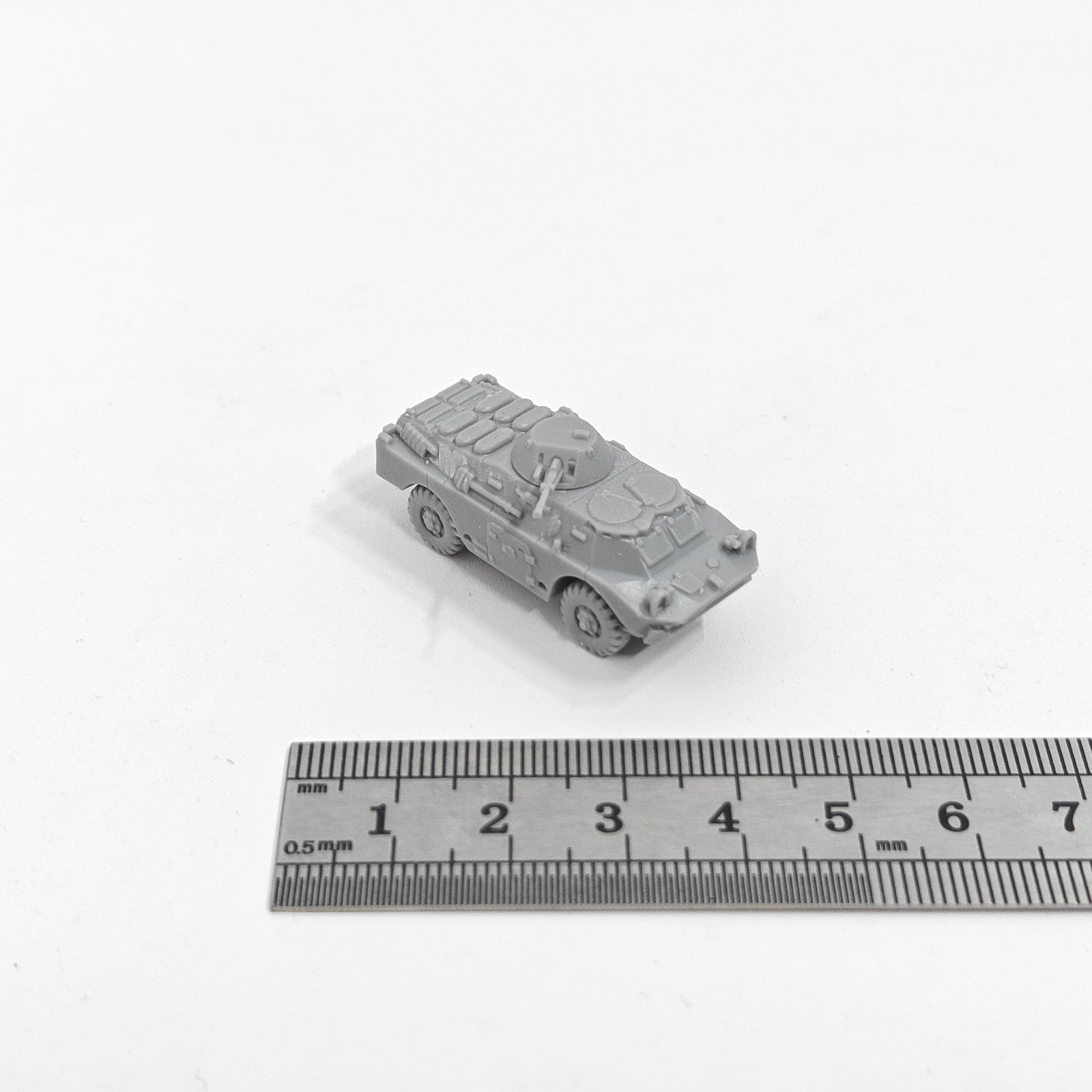 Soviet BRDM-2 Armored Vehicle,3D Printed,1/144 Scale Mini Tank Model,Resin
