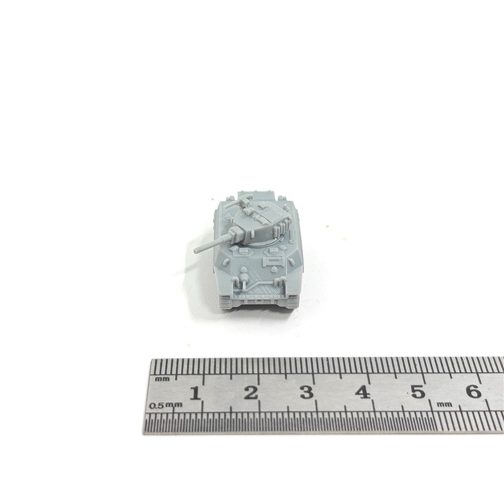U.S. Army M3A3 Stuart Tank, 3D Printed ,1/144 Scale Mini Tank Model,Resin