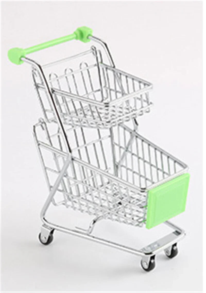 1/6 Scale Metal Shopping Cart with 2 Layers for 12" Action Figure Model