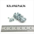 WWII German Kfz.69&Pak36 Gun Tractor,3D Printed,1/144 Scale Mini Model,Resin