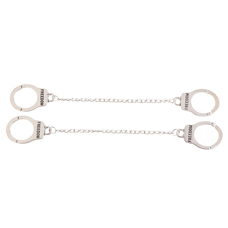 Mini Metal Handcuffs Model for 1/12 1/6 Scale Action Figures