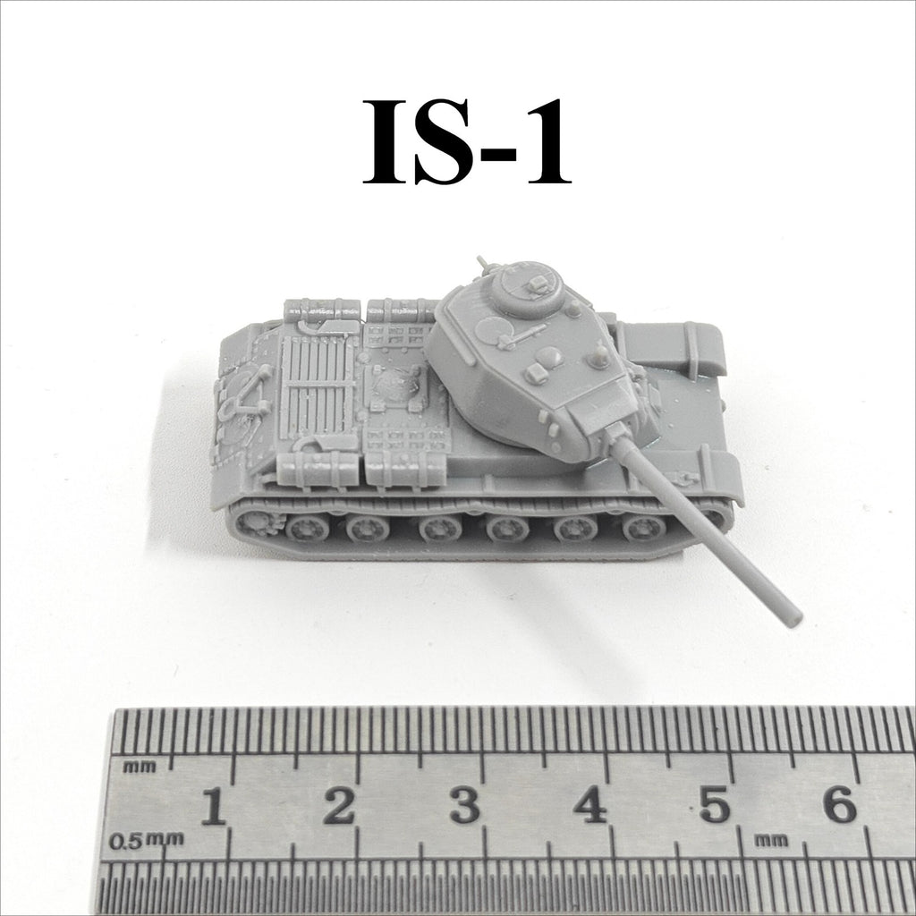 WWII Soviet IS-1 Heavy Tank,3D Printed,1/144 Scale Mini Tank Model,Resin