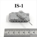 WWII Soviet IS-1 Heavy Tank,3D Printed,1/144 Scale Mini Tank Model,Resin