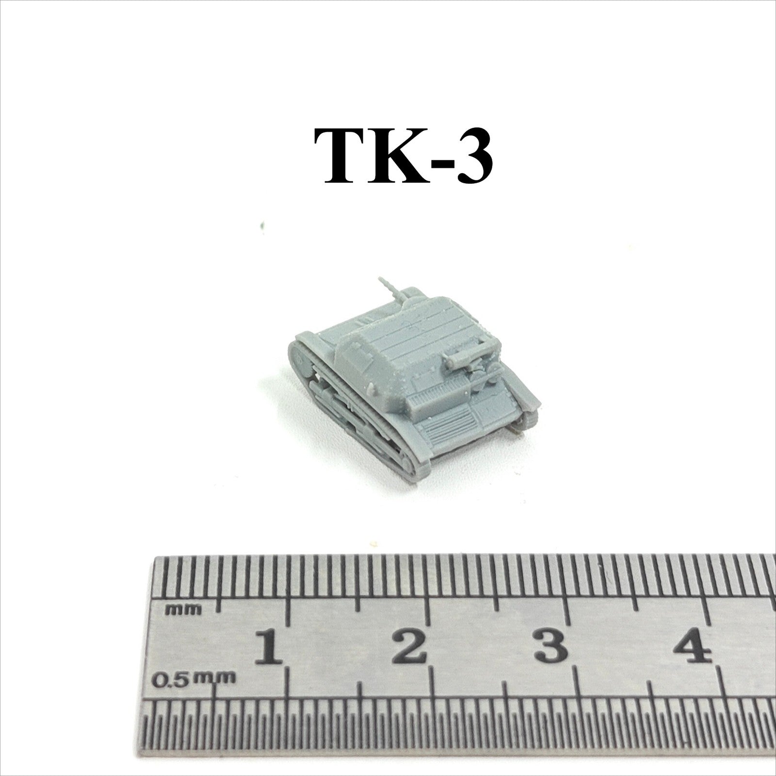 WWII Polish Army TK-3 Tankette,3D Printed,1/144 Scale Mini Tank Model,Resin