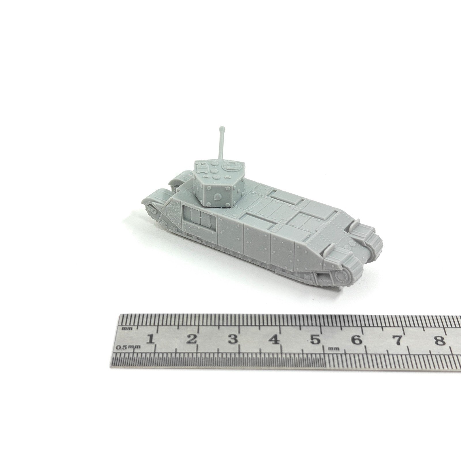 WWII British TOGⅡ Tank,3D Printed,1/144 Scale Mini Tank Model,Resin