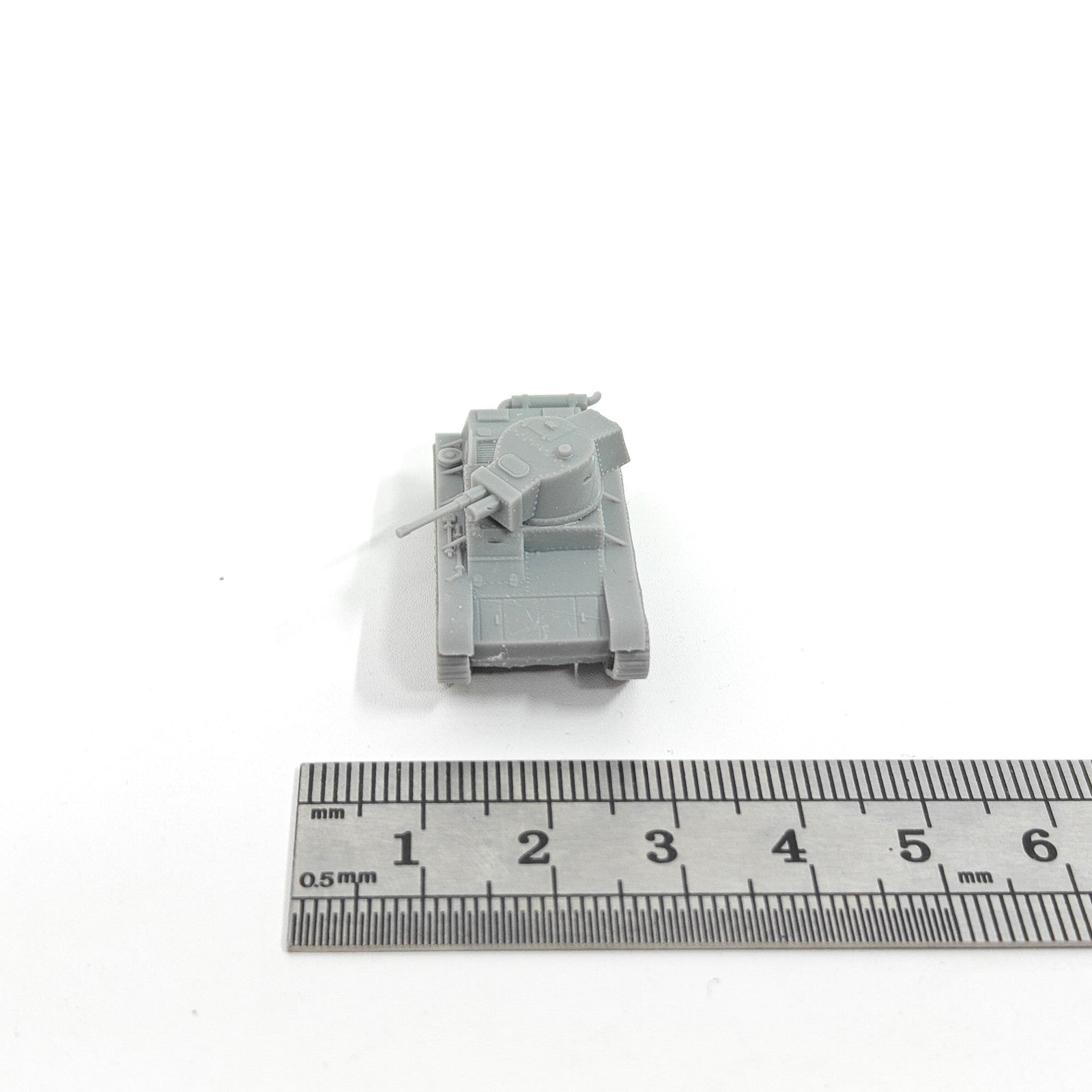 WWII Polish Army 7TP Light Tank,3D Printed,1/144 Scale Mini Tank Model,Resin