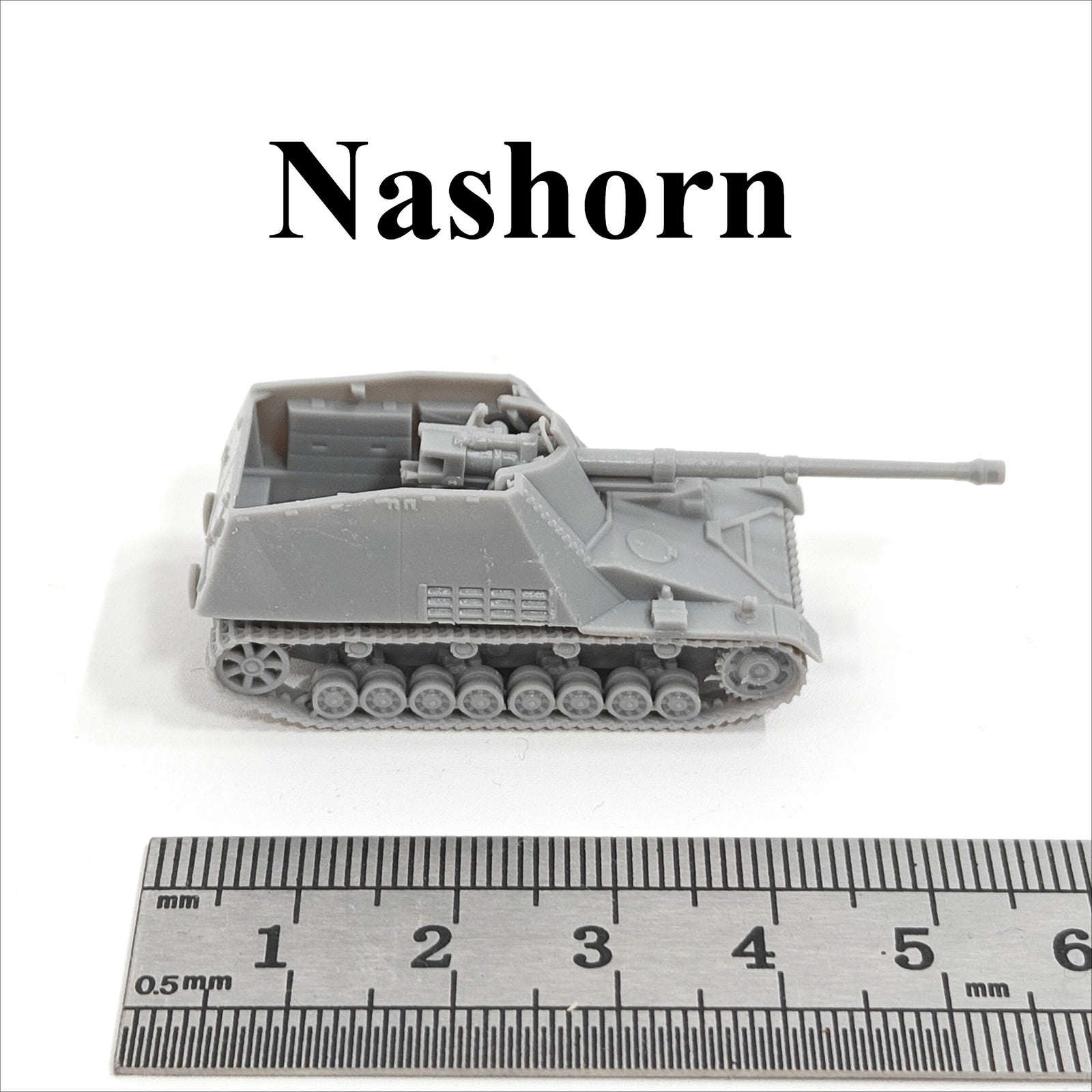 WWII German Sd.Kfz.164 Nashorn SPG,3D Printed,1/144 Tank Model,Resin
