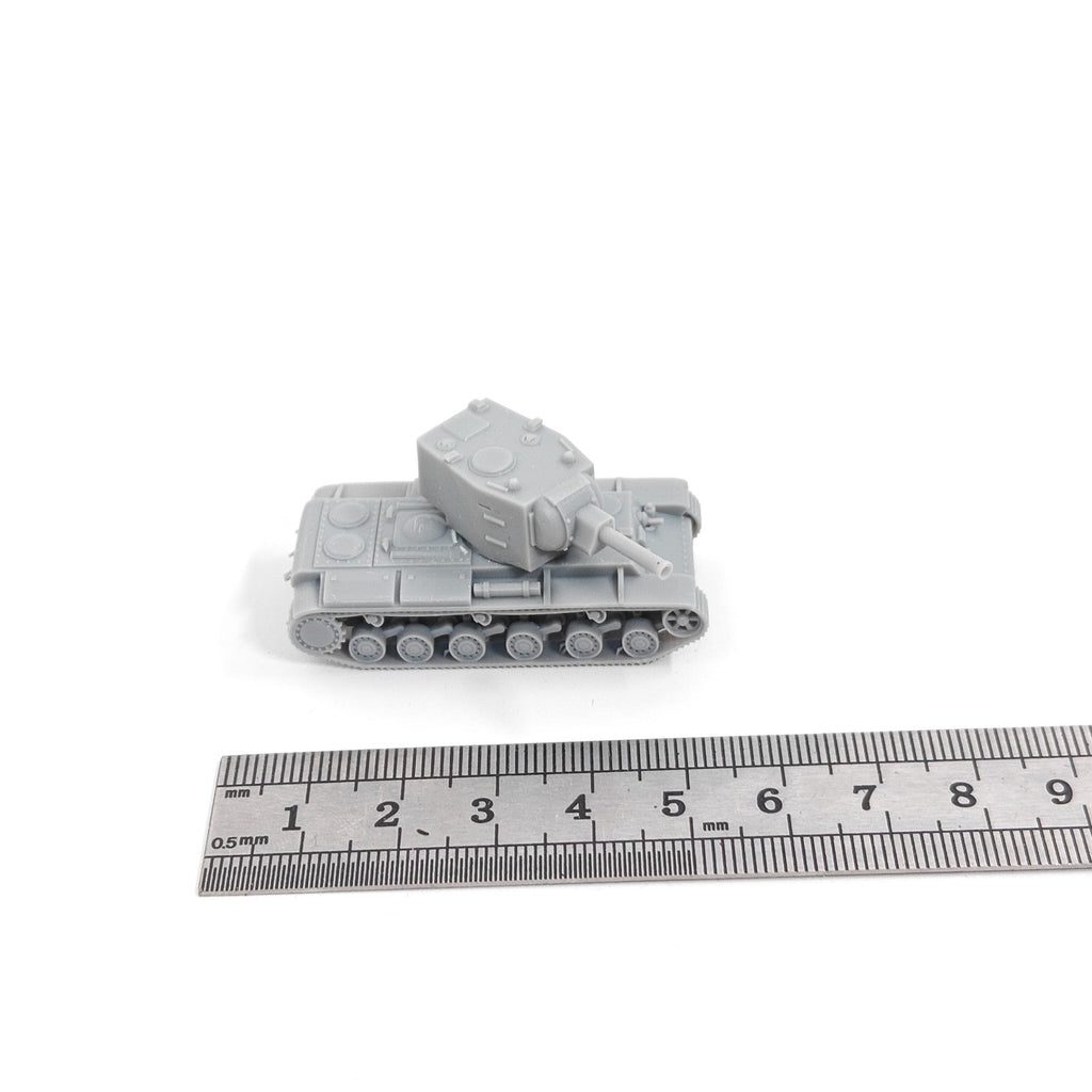 WWII Soviet KV-2 Heavy Tank,3D Printed,1/144 Scale Mini Tank Model,Resin