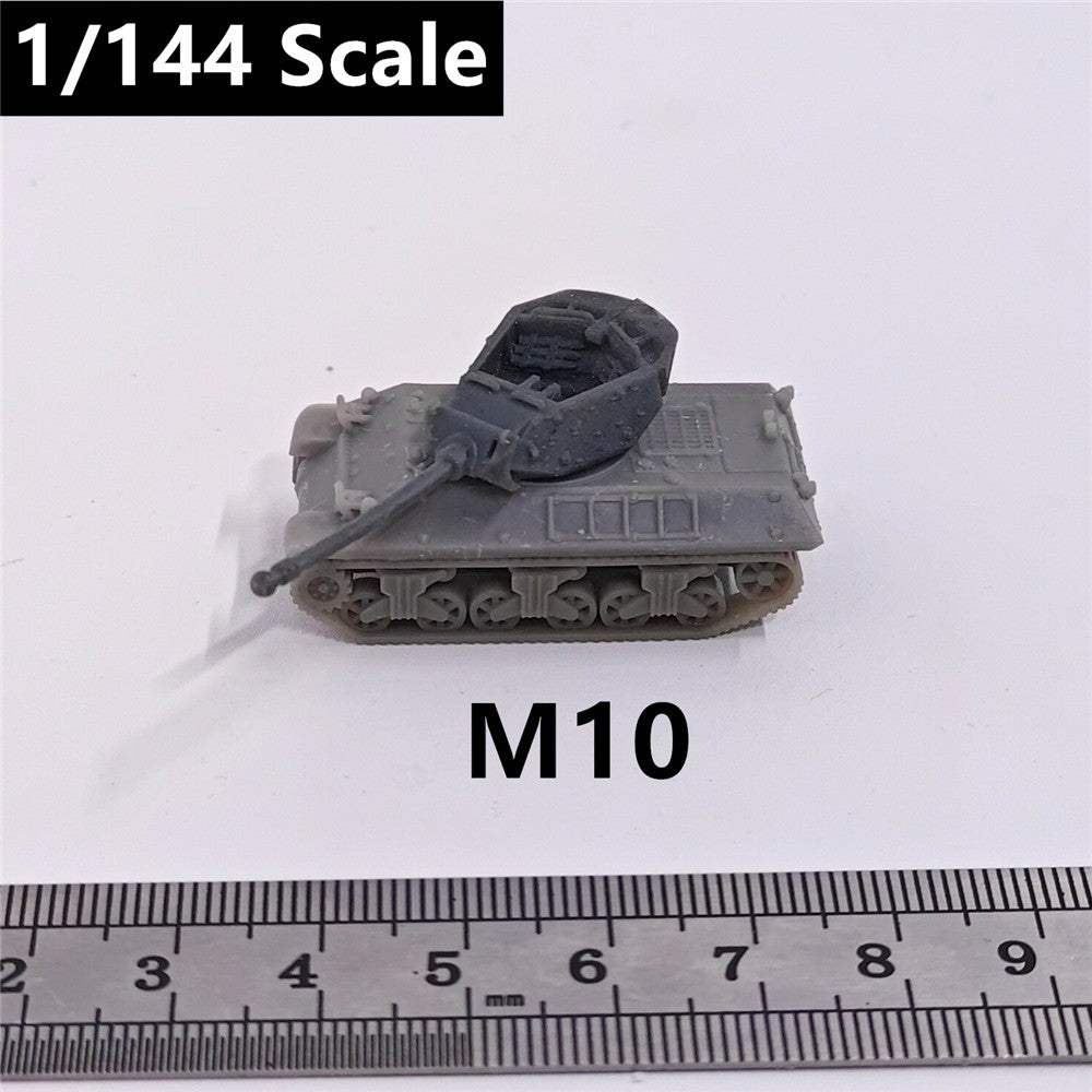 WWII UK Army M10 Tank Destroyer,3D Printed,1/144 Scale Mini Tank Model,Resin