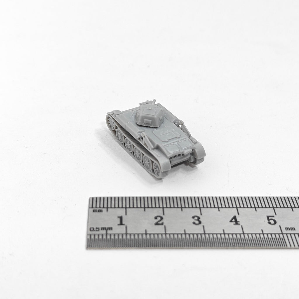 German Panzerkampfwagen II (Flamm) Ausf.E Tank,3D Printed,1/144 Mini Model,Resin