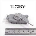 Soviet T-72BV Main Battle Tank,3D Printed,1/144 Scale Mini Tank Model,Resin