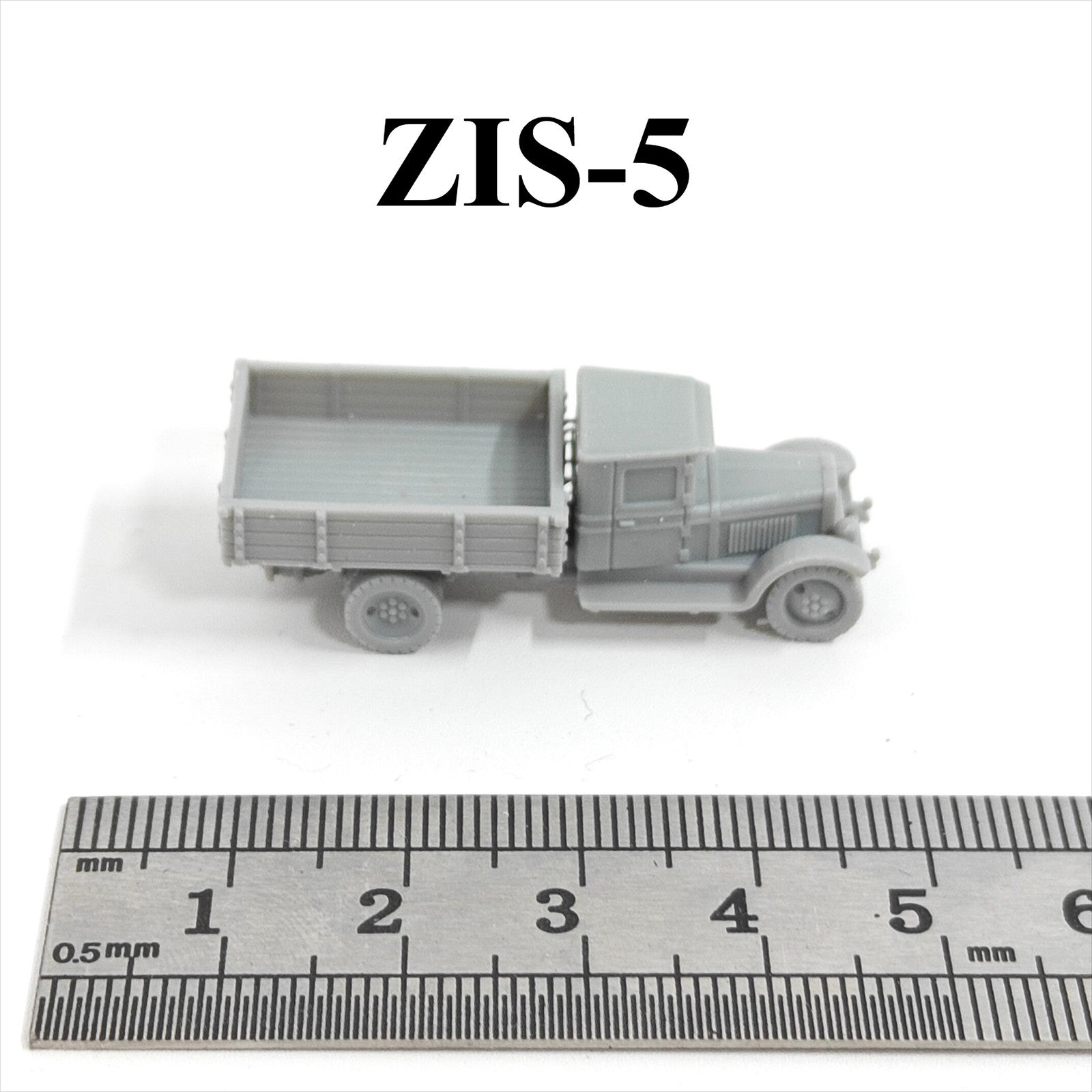 WWII Soviet ZIS-5 Truck,3D Printed,1/144 Scale Mini Tank Model,Resin
