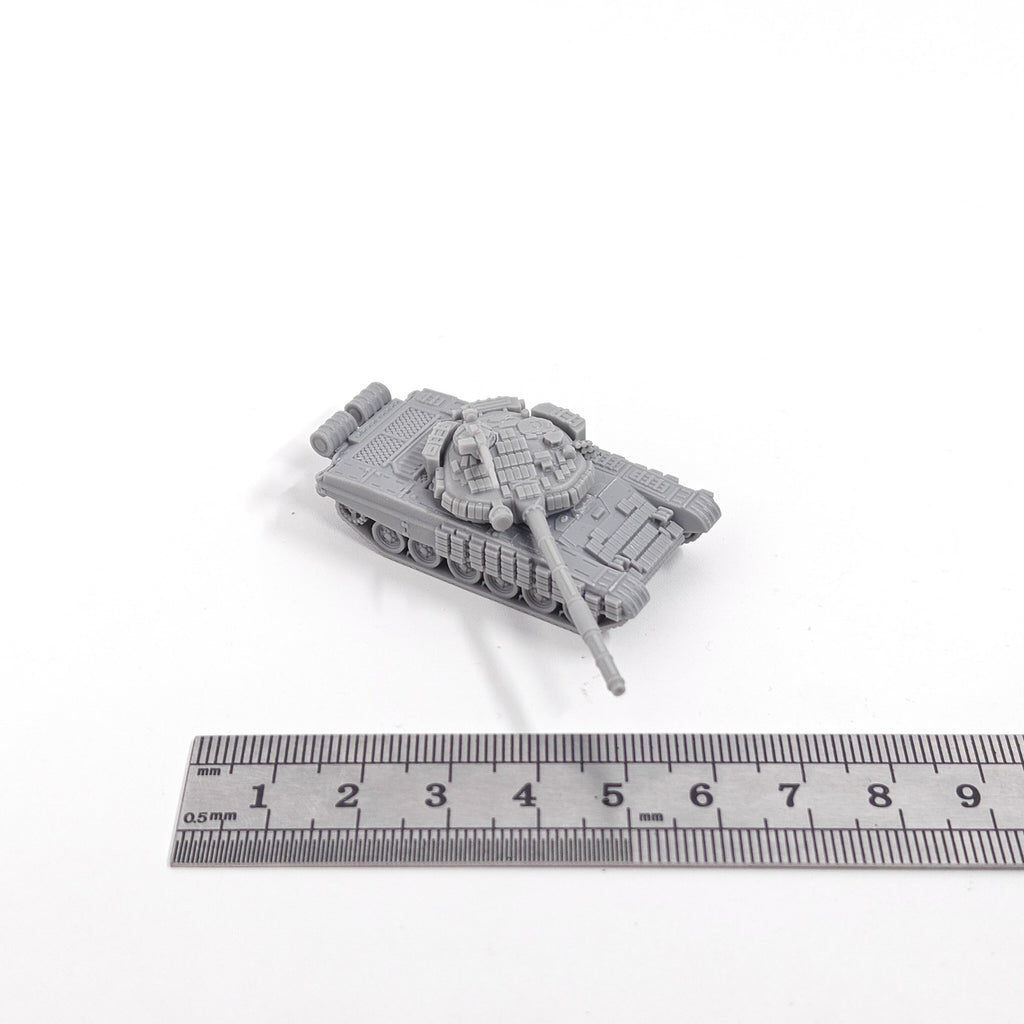 Soviet T-72BV Main Battle Tank,3D Printed,1/144 Scale Mini Tank Model,Resin