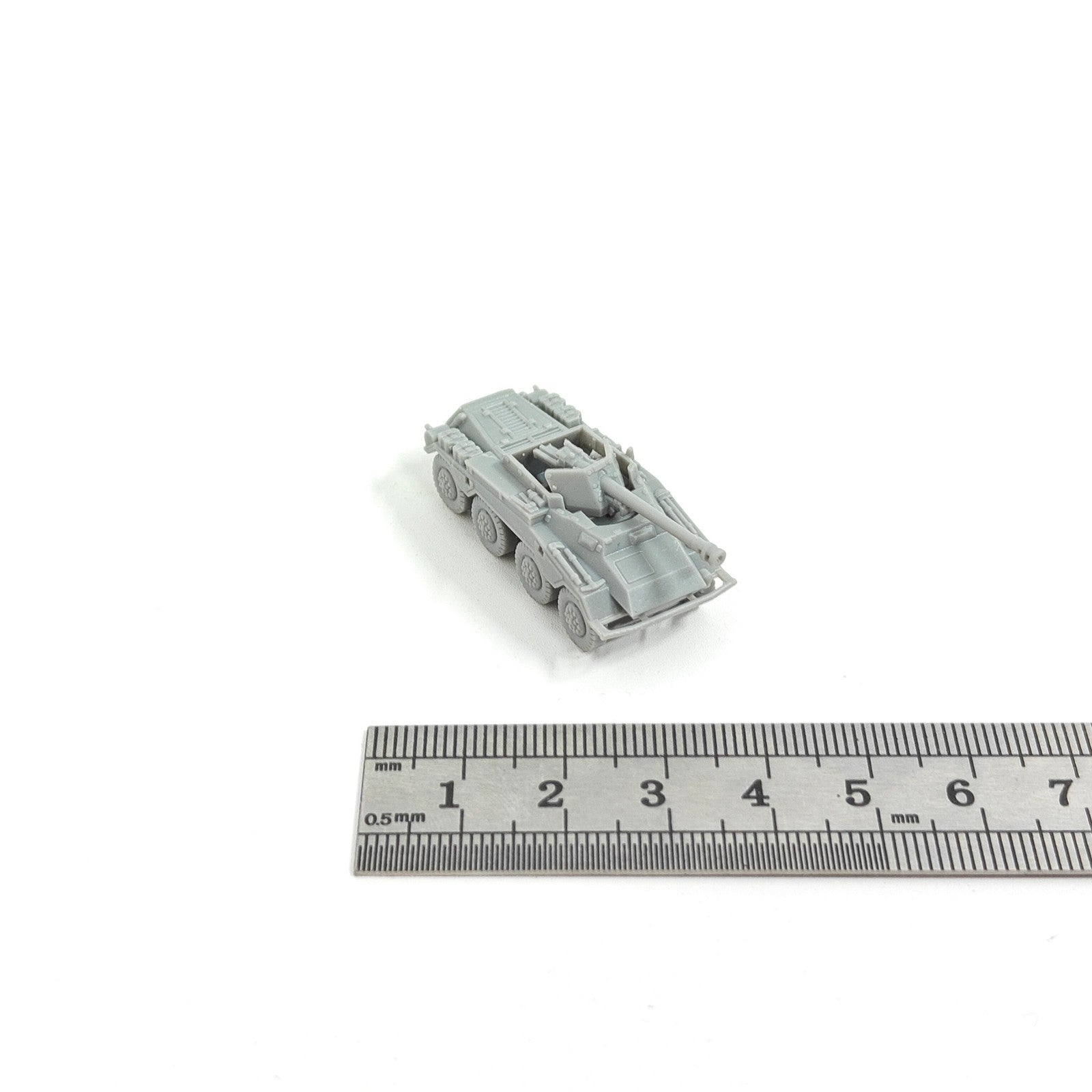 WWII German Sd.Kfz. 234/4 Wheeled Armor,3D Printed,1/144 Scale Mini Model,Resin