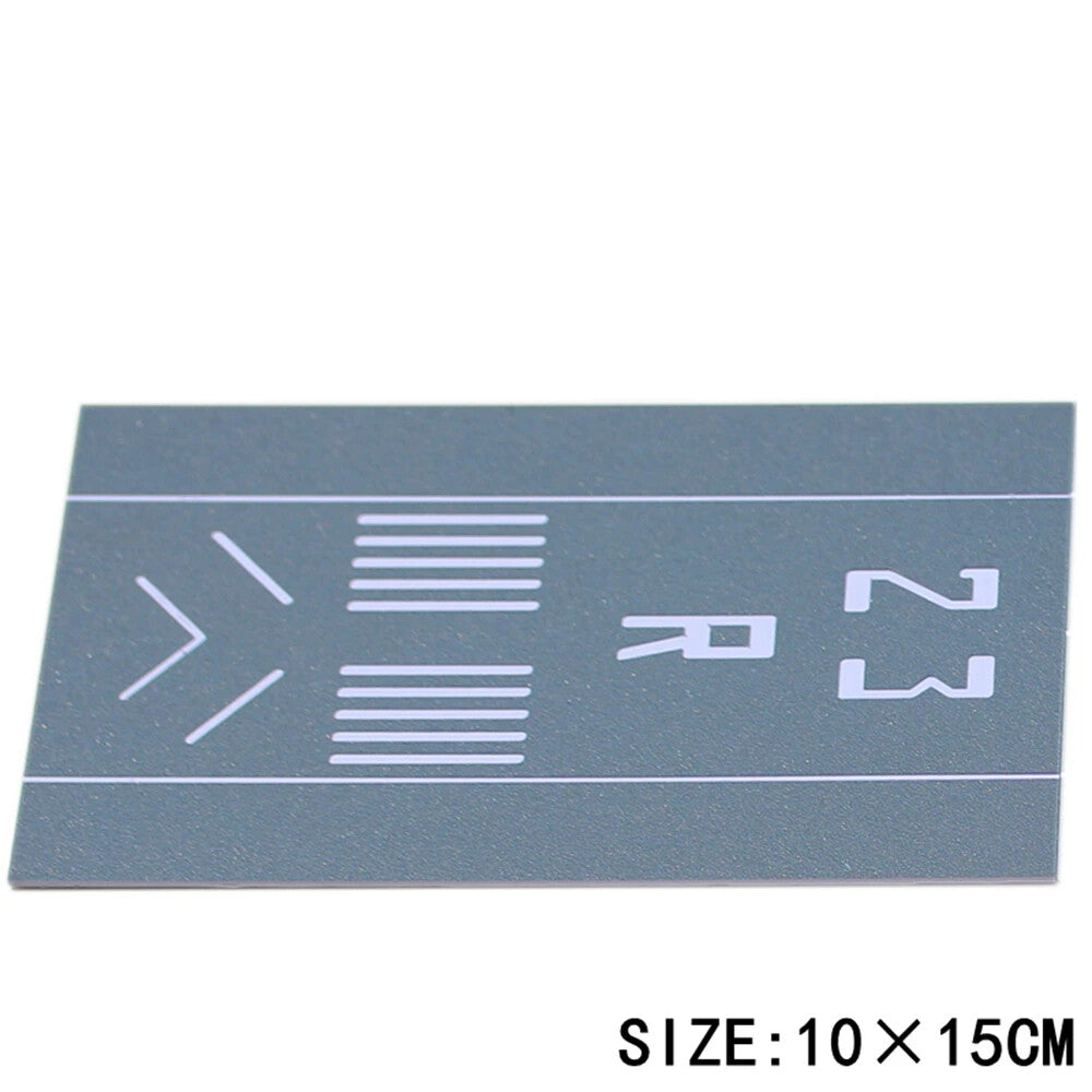 DIY Mini Simulation Passenger Aircraft Model Runway Platform 15x10cm