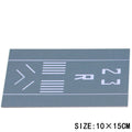 DIY Mini Simulation Passenger Aircraft Model Runway Platform 15x10cm