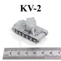 WWII Soviet KV-2 Heavy Tank,3D Printed,1/144 Scale Mini Tank Model,Resin