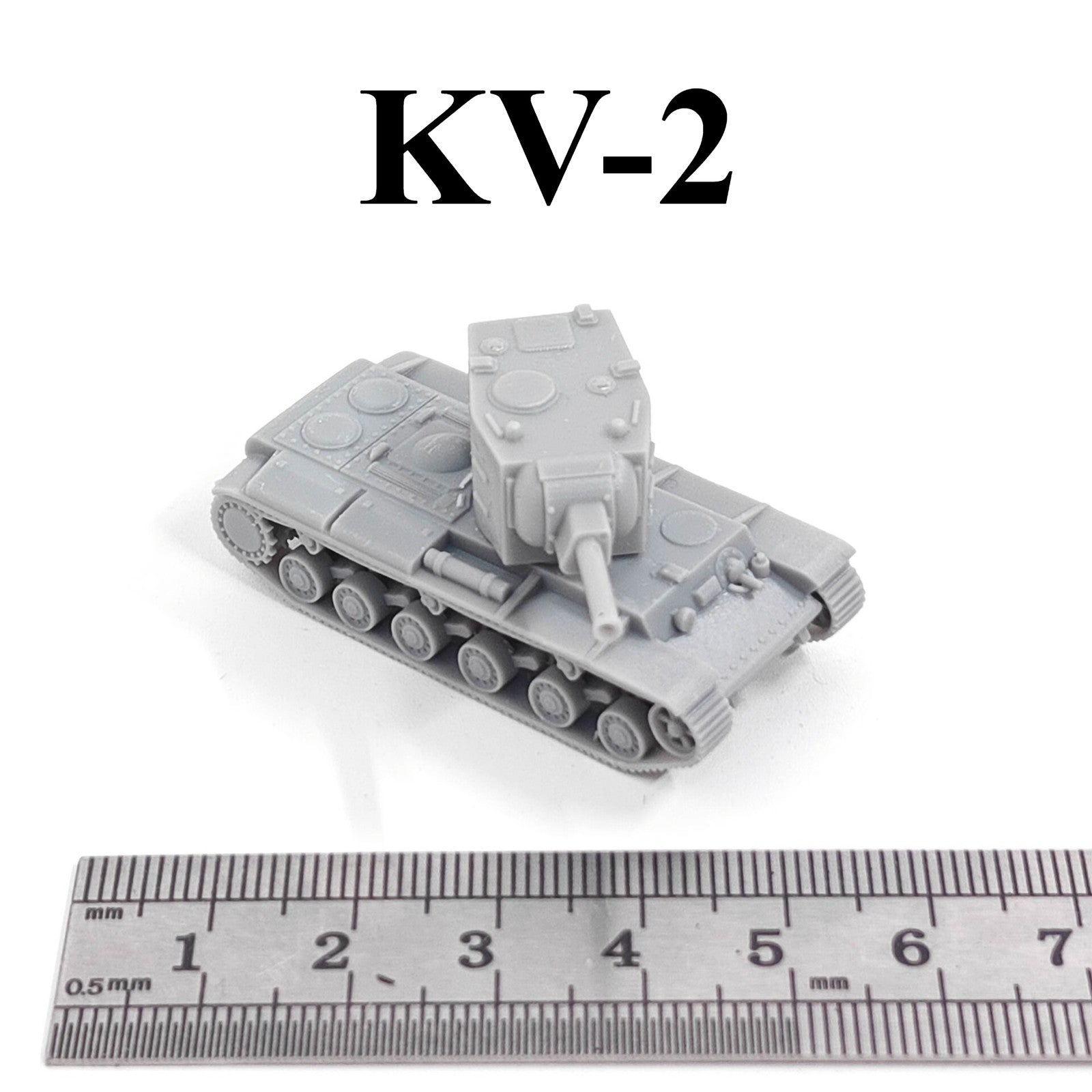 WWII Soviet KV-2 Heavy Tank,3D Printed,1/144 Scale Mini Tank Model,Resin