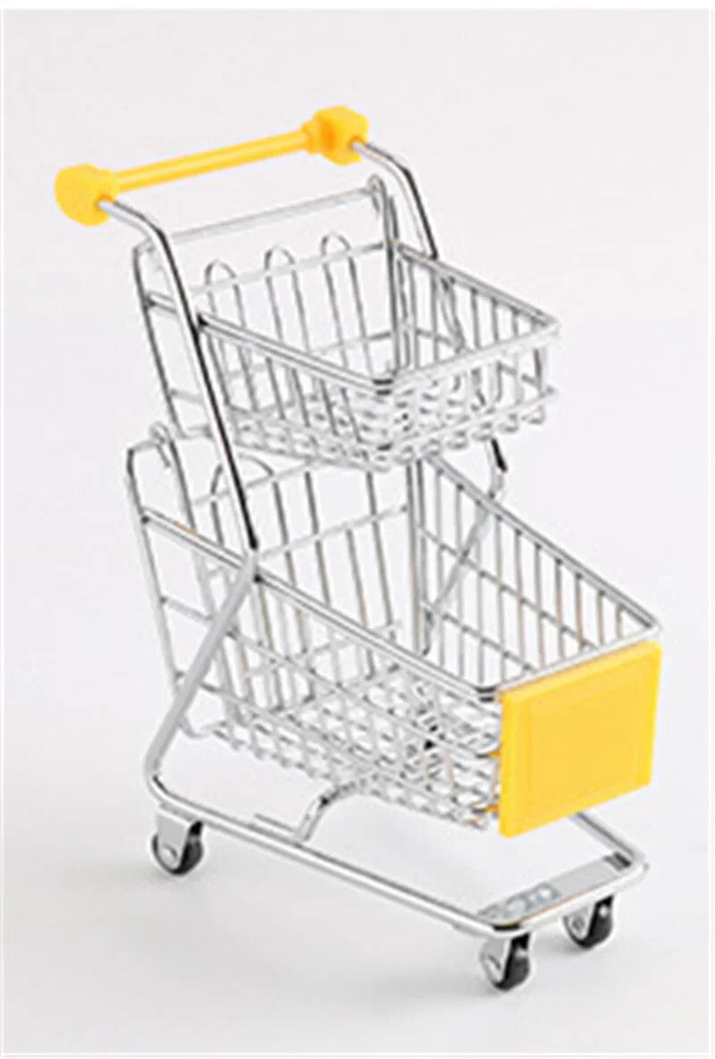 1/6 Scale Metal Shopping Cart with 2 Layers for 12" Action Figure Model