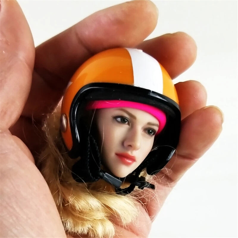 1/6 Scale Mini Motorcycle Helmet Plastic Simulation Model for 12‘’ Action Figure