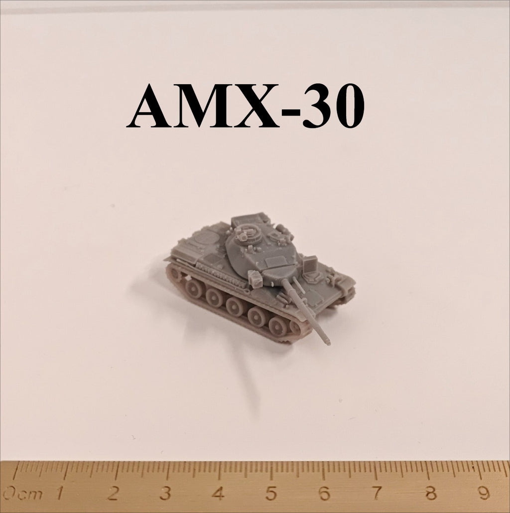 AMX-30 Main Battle Tank, 3D Printed ,1/144 Scale Mini Tank Model,Resin