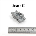WWII British Sexton II Tank,3D Printed,1/144 Scale Mini Tank Model,Resin