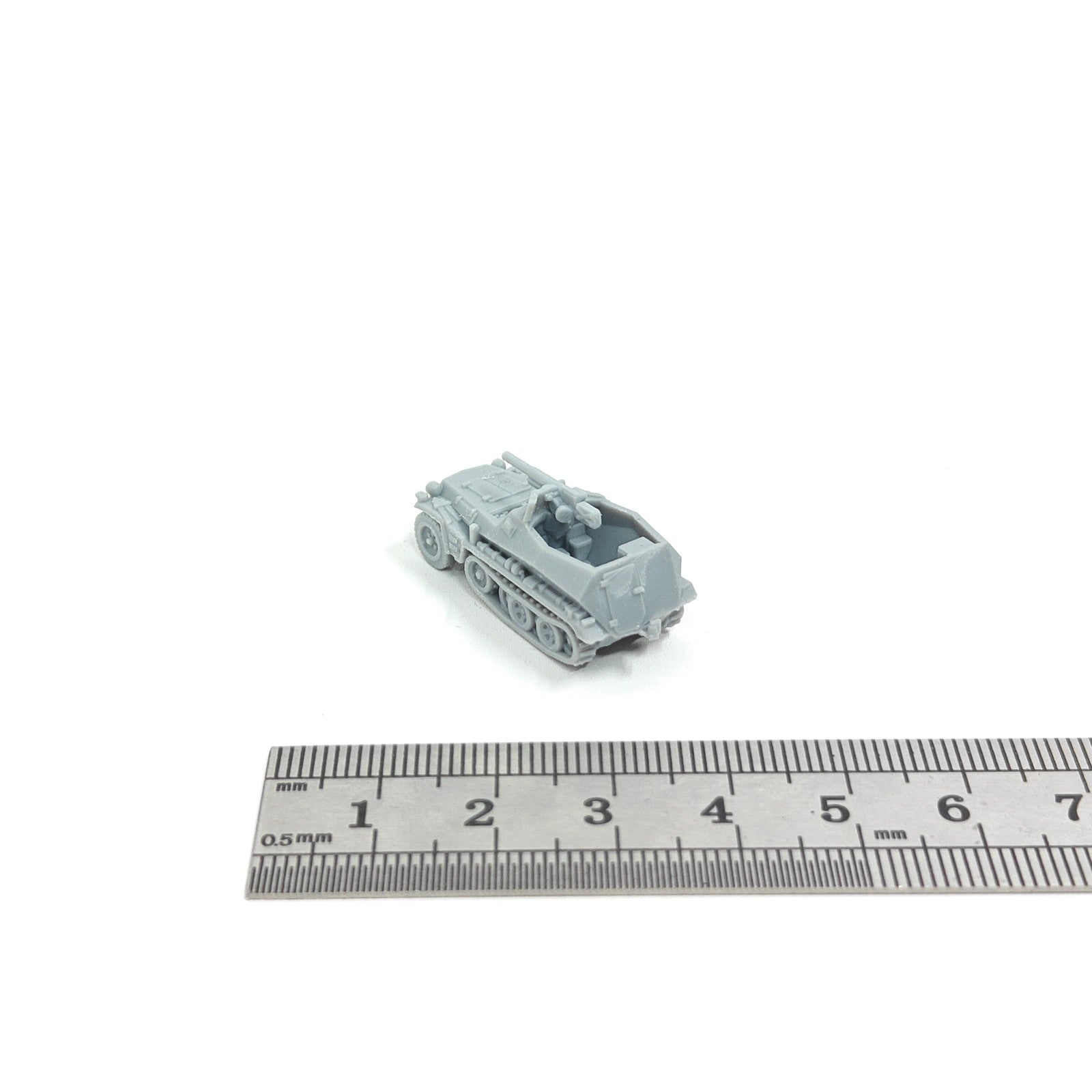WWII German Sd.Kfz. 250/10 Half-track,3D Printed,1/144 Scale Mini Model,Resin