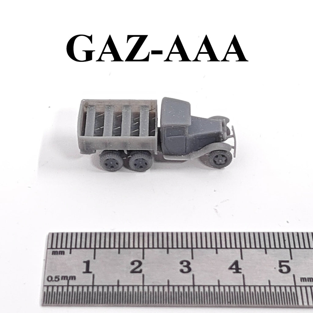 WWII Soviet GAZ-AAA Heavy Truck,3D Printed,1/144 Scale Mini Tank Model,Resin