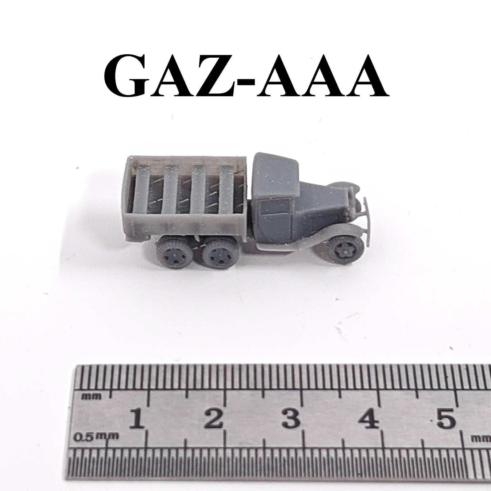 WWII Soviet GAZ-AAA Heavy Truck,3D Printed,1/144 Scale Mini Tank Model,Resin