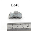 Italian L640 Light Tank,3D Printed,1/144 Scale Mini Tank Model,Resin