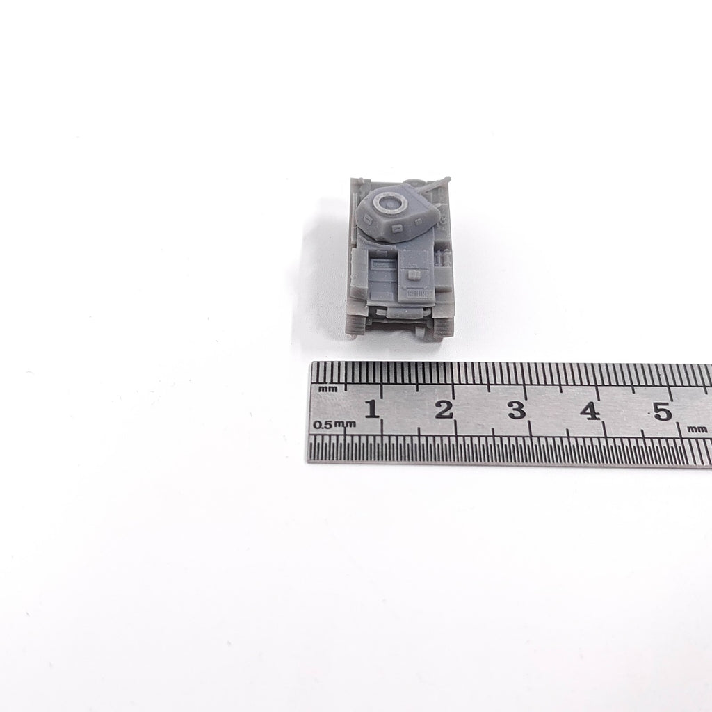 WWII German Panzer II ausf F Tank,3D Printed,1/144 Scale Mini Tank Model,Resin
