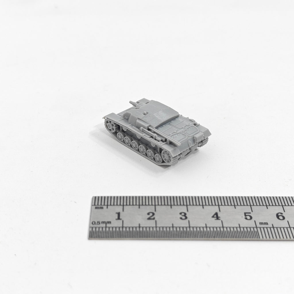 WWII German StuG III Ausf. B Tank,3D Printed,1/144 Mini Tank Model,Resin