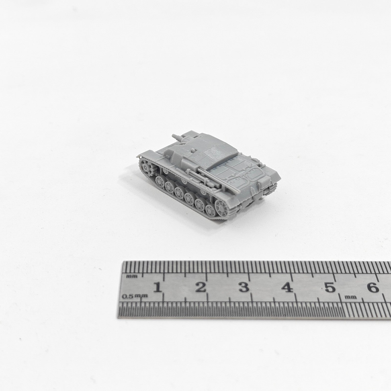 WWII German StuG III Ausf. B Tank,3D Printed,1/144 Mini Tank Model,Resin