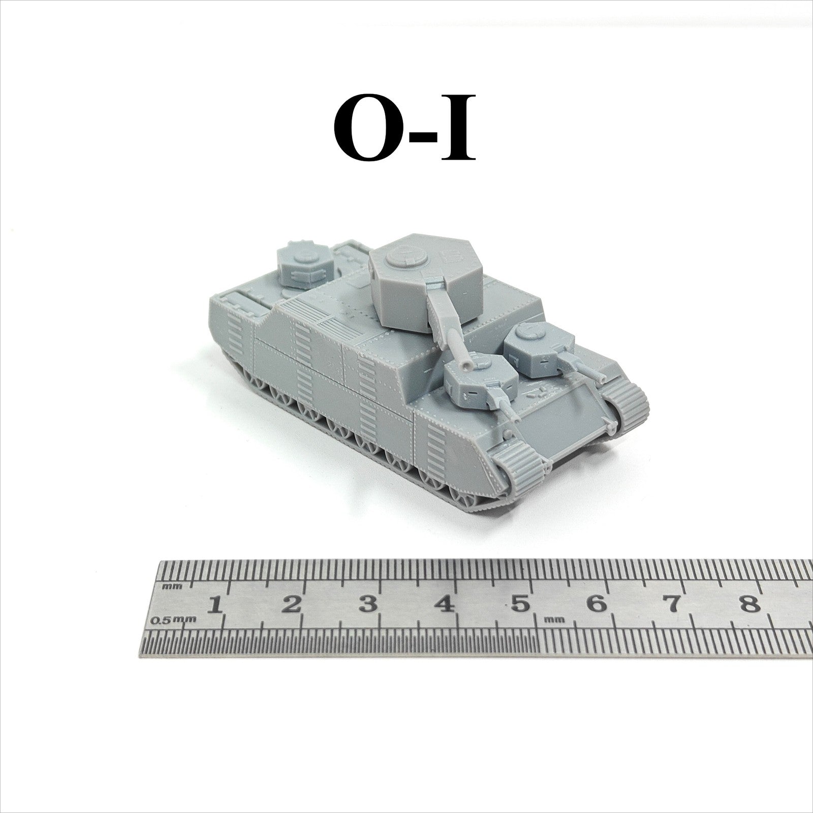 Japanese O-I Super Heavy Tank,3D Printed,1/144 Scale Mini Tank Model,Resin