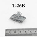 Soviet T-26B Light Tank,3D Printed,1/144 Scale Mini Tank Model,Resin