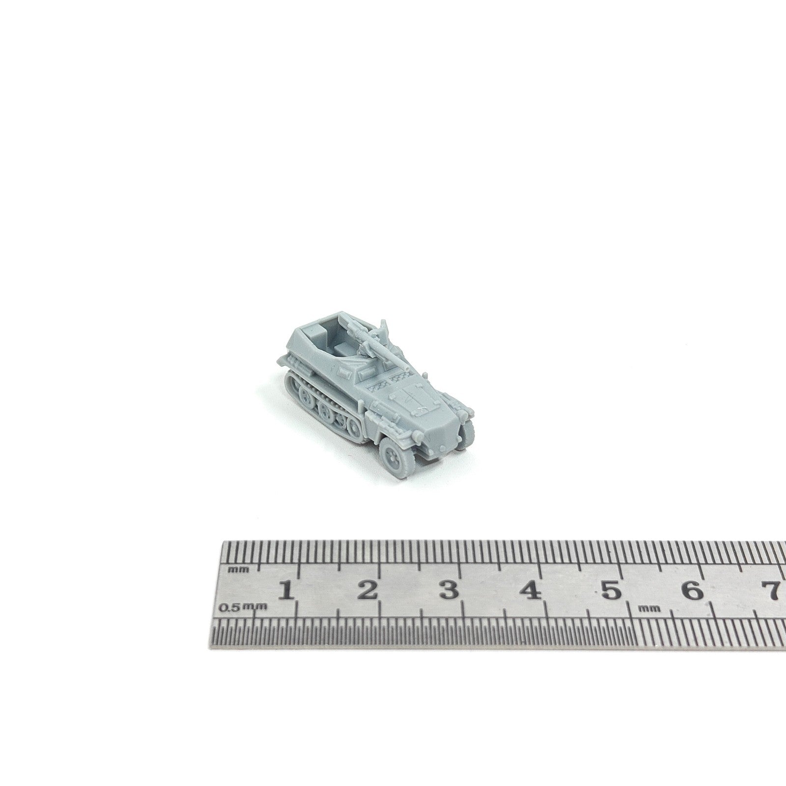 WWII German Sd.Kfz. 250/10 Half-track,3D Printed,1/144 Scale Mini Model,Resin