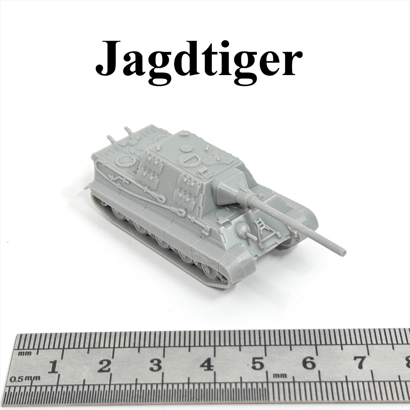 WWII German Jagdtiger Tank Destroyer,3D Printed,1/144 Mini Tank Model,Resin