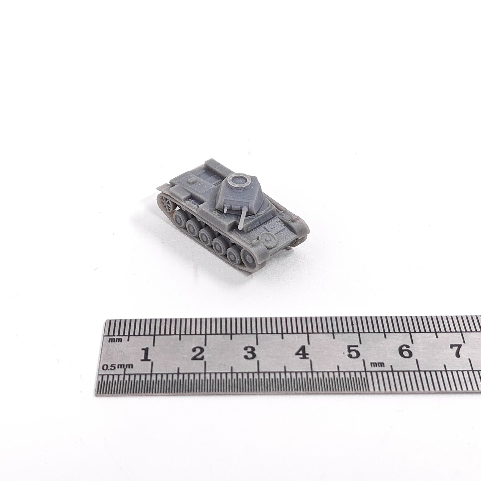 WWII German Panzer II ausf F Tank,3D Printed,1/144 Scale Mini Tank Model,Resin