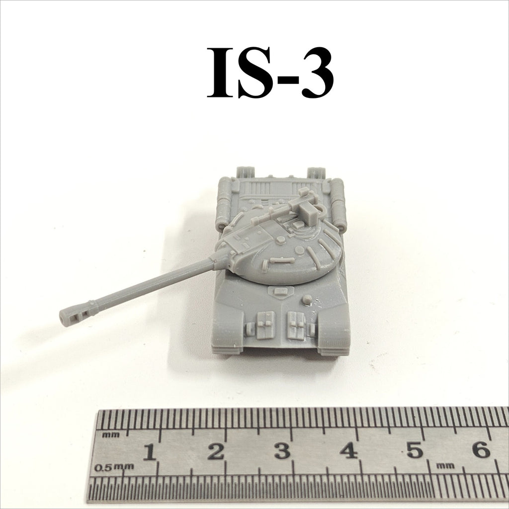Soviet IS-3 Heavy Tank,3D Printed,1/144 Scale Mini Tank Model,Resin