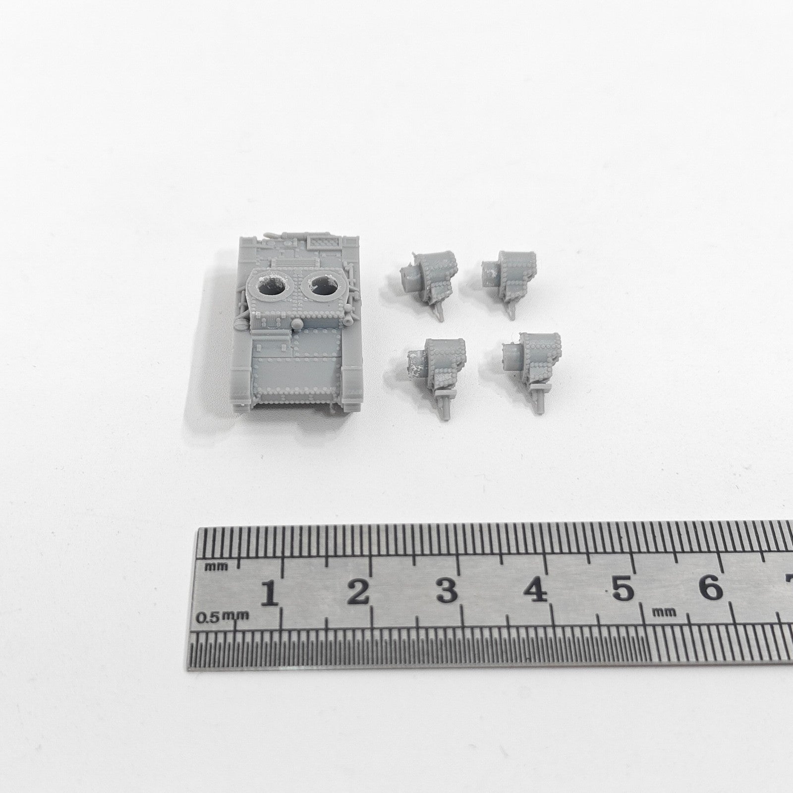 Soviet T-26A Light Tank,3D Printed,1/144 Scale Mini Tank Model,Resin