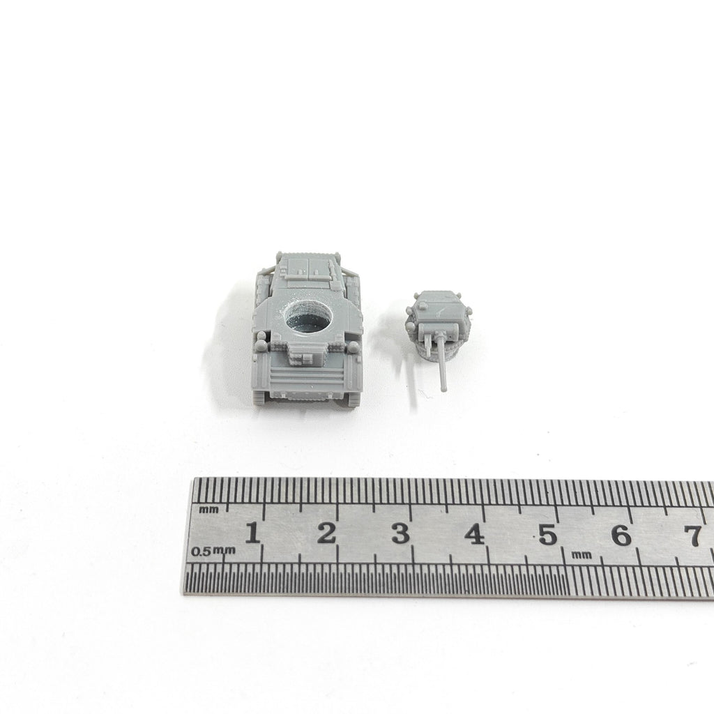 WWII UK Army A17 Tetrarch Tank,3D Printed,1/144 Scale Mini Tank Model,Resin