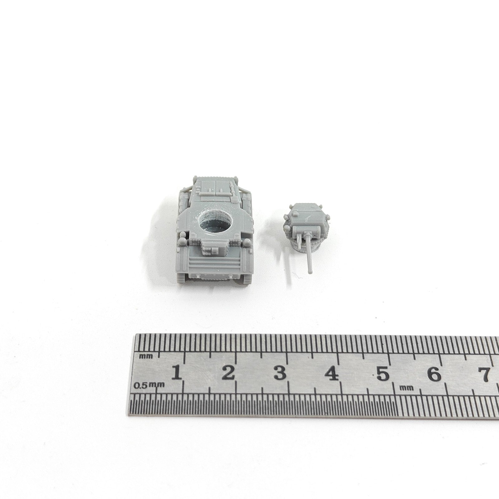 WWII UK Army A17 Tetrarch Tank,3D Printed,1/144 Scale Mini Tank Model,Resin