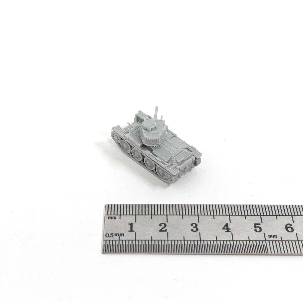 WWII German PZ.38(t) Light Tank,3D Printed,1/144 Scale Mini Tank Model,Resin