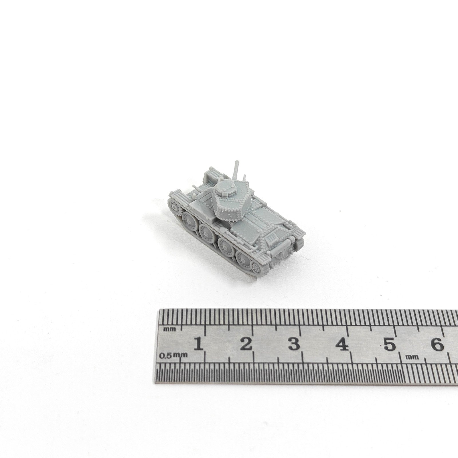 WWII German PZ.38(t) Light Tank,3D Printed,1/144 Scale Mini Tank Model,Resin