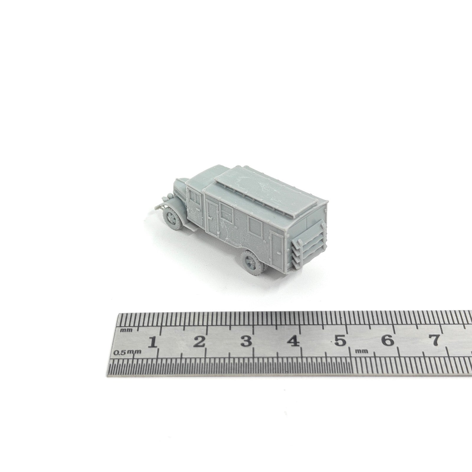 WWII German V3000 Military Medical Vehicle,3D Printed,1/144 Mini Model,Resin