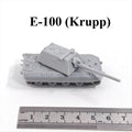 German E-100 Tank with Krupp Turret,3D Printed,1/144 Scale Mini Tank Model,Resin