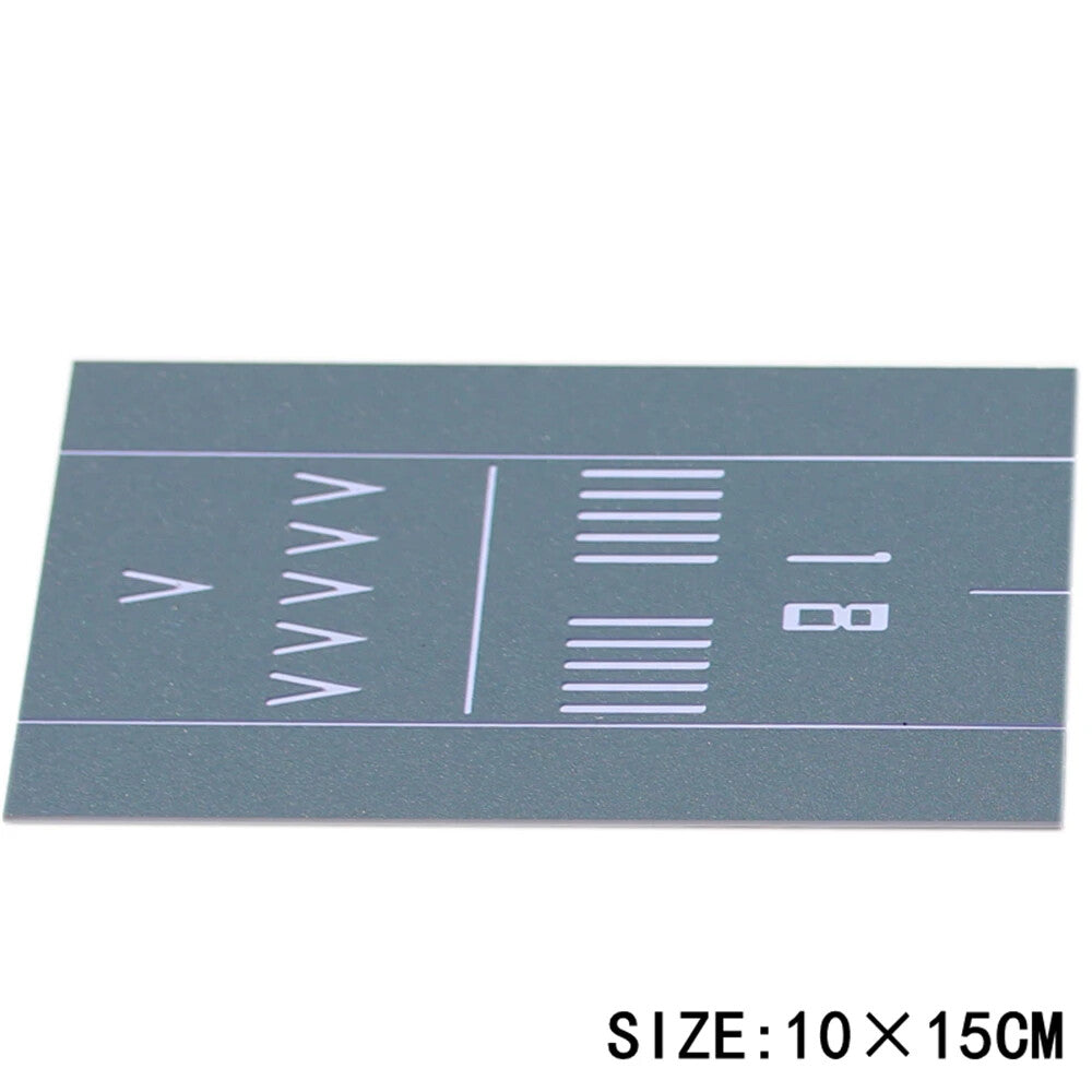 DIY Mini Simulation Passenger Aircraft Model Runway Platform 15x10cm