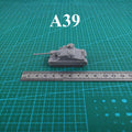 WWII British A39 Tortoise Tank,3D Printed,1/144 Scale Mini Tank Model,Resin
