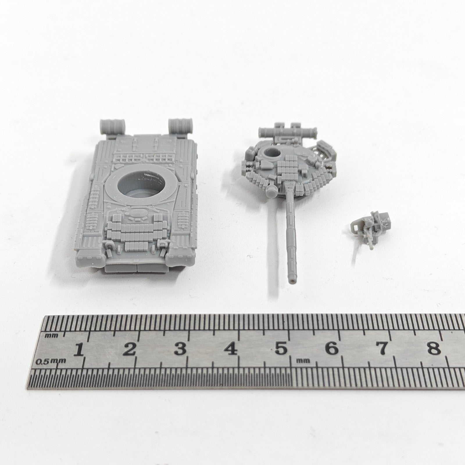 Soviet T-80BV Main Battle Tank,3D Printed,1/144 Scale Mini Tank Model,Resin