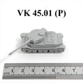 WWII German VK 45.01 (P) Heavy Tank,3D Printed,1/144 Scale Mini Tank Model,Resin